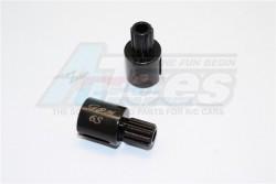 Traxxas XMAXX Harden Steel #45 Front Or Rear Wheel Joints For 6S -2Pc Set Black by GPM Racing
