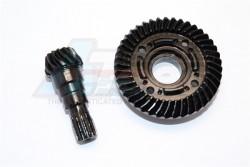 Traxxas XMAXX Hard Steel Front Spiral Bevel Gears - 1Set Black by GPM Racing