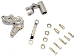 Traxxas XO-01 Aluminium Steering Assembly With Bearings & Stainless Steel Screws - 1Set Gun Metal by GPM Racing