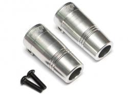 Axial SCX10 II Aluminum Rear Lockout (2) Silver by Team Raffee Co.