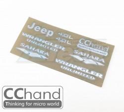Axial SCX10 Axial SCX10 90027 JK - Silver Sticker by CChand