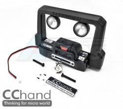RC4WD Gelande II D90/D110 D90 Metal Light & Winch Bumper (Led + Winch) by CChand