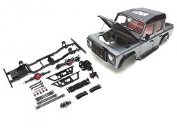 Miscellaneous All 1/10 D110 Chassis Kit (Without Wheels Tires Shocks) w/ Defender D110 Pickup Hard Body by Team Raffee Co.