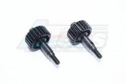 Traxxas TRX-4 Stainless Steel #45 Portal Drive Output Spindle Gear 23T-2Pc Set Black by GPM Racing