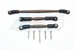 Traxxas TRX-4 Spring Steel Front Upper Steering & Suspension Links -8Pc Set by GPM Racing