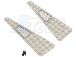 Traxxas TRX-4 Metal Side Hood Diamond Plate With Air Vent (2) by Team DC