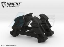 Miscellaneous All Hood Latch (2 pairs) in Black Strong & Flexible by Knight Customs