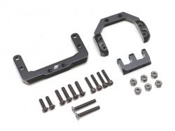 Axial SCX10 II AR44 Axle Mounted Servo Conversion Kit w/ 4-Link Truss Black by Boom Racing