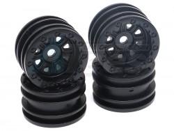 RGT 1/24 ADVENTURER Wheel Set (Black) for ECX Barrage/ FTX Outback/ RGT Adventurer by RGT