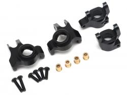 Axial SCX10 II AR44 Wide Angle Steering Knuckle & C-Hub Carrier Set Black by Boom Racing