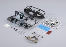 Traxxas TRX-4 1/10 Aluminum Bumper w/ LEDS Upgrade Sets Matt Black LC70 Conversion for TRX4 by Killerbody
