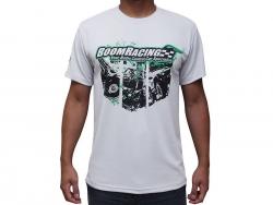 Miscellaneous All Boomracing Teamwear Round Neck T-shirt XS (White) by Boom Racing