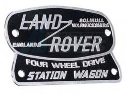 Traxxas TRX-4 1:10 Metal Stainless Steel Sign 3D Retro Logo For Traxxas Land Rover DJX-1038 (1Pcs) by Team DC
