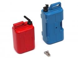 Miscellaneous All Scale Accessories Fuel Cans Plastic Red/Blue by Team Raffee Co.