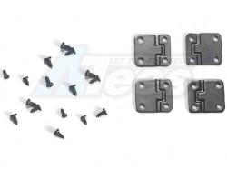 Traxxas TRX-4 1:10 RC Flexible Hingr For TRX4 Land Rover DJC-9145 (4Pcs) Black by Team DC