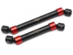 Traxxas TRX-4 Heavy Duty Front & Rear CVD Main Drive Shaft Red by Team Raffee Co.