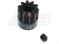 Traxxas TRX-4 Steel 10T Pinion Gear - 2Pcs Set Black by GPM Racing