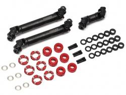 Team Raffee Co. TRC-D110 Complete BADASS™ HD Steel Center Drive Shaft Set for Boom Racing D90/D110 Chassis Front Center & Rear (3) [Recon G6 Certified] by Boom Racing