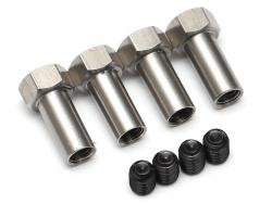 Miscellaneous All KRAIT™ 14mm Steel M4x7 Barrel Nut w/ Set Screw for 8MM-14MM Wideners (4) by Boom Racing