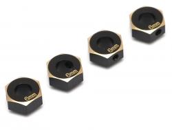 Traxxas TRX-4 Brass 6MM Wheel Hex Adapter for TRX4 (4) by Team Raffee Co.