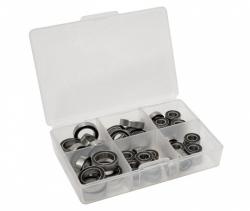 Boom Racing BRX01 High Performance Full Ball Bearings Set Rubber Sealed For BCF2 Scale Transmission Gearbox (8 Total) by Boom Racing