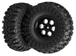 RGT 1/10 Rock Cruise EX86100 1.9 Inch Pre-mount Tire & Wheel Set Gray (2) by RGT
