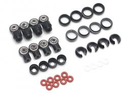 Miscellaneous All Rebuild Kit for Double Spring Shocks (4) by Boom Racing