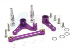 HPI RS4 3 Aluminum Steering Assembly Set Purple by GPM Racing