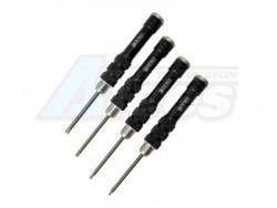 Miscellaneous All Hex Wrench Set - Small 1.5/2.0/2.5/3.0mm 4pcs Black by Hobby Details