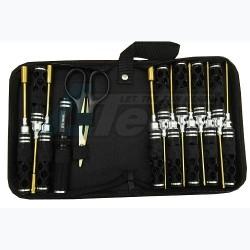Miscellaneous All 14 Pcs Tool Bag Set with Titanium Coated Tips  by Hobby Details