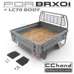 Boom Racing BRX01 Rear Bed (White) + Mud Flap by CChand