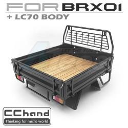 Boom Racing BRX01 Rear Bed (Black) + Mud Flap by CChand