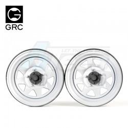 Miscellaneous All 1.9 Metal Classic Wheel #Series IV White (2) by GRC