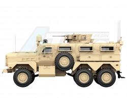 TRASPED HG-P602 1/12 Full Scale Alloy 6x6 Explosion-Proof Military Truck ARTR w/ Scaled Engine Desert Yellow by TRASPED