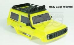 Hobby Plus CR24  CR-24 Crawler Suk Mini J4 Edition PC Body with LED Light (Yellow) by Hobby Plus