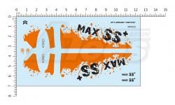 Orlandoo Hunter Model OH32P02 Decal Water Sticker (Orange) by Orlandoo Hunter Model