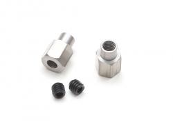 Miscellaneous All M4x10 Steel Barrel Nut w/ Set Screw (2) by Boom Racing