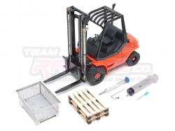 Miscellaneous All 1/14 RC Realistic Hydraulic Forklift ARTR Red by Team Raffee Co.