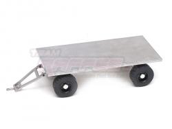 Miscellaneous All 1/14 Realistic Alloy Flatbed Trailer by Team Raffee Co.