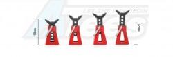 Orlandoo Hunter Model OH32P02 Jack Stands Red (2) by Orlandoo Hunter Model