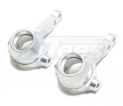 HPI RS4 3 Aluminum Front Knuckle Arm Set - 1 Pair Silver by GPM Racing