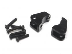 Tamiya CC02 Aluminum Lower Suspension Link Mount (2) Black by Team Raffee Co.