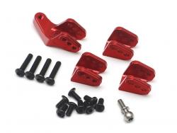 Redcat Gen8 Scout II Aluminum Link Mounts Set Red by Team Raffee Co.