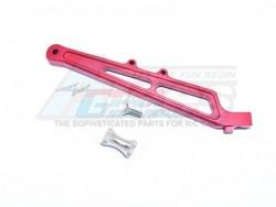 Arrma Infraction 6S BLX All-Road Aluminium Rear Chassis Brace & Collar - 3Pcs Set Red by GPM Racing