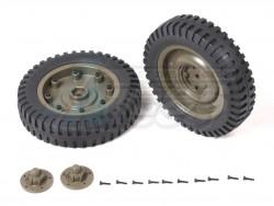 ROC Hobby SCALER 1/6 1941 MB Scaler Front Wheels Assembly (1 Pair) by ROC Hobby