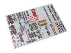 Miscellaneous All 1/10 Castrol Decal Sticker A4 by Team C