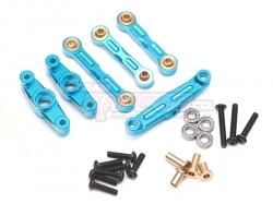 Tamiya TT-02 Aluminum Centre Steering Set Blue by Team Raffee Co.