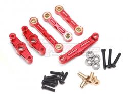 Tamiya TT-02 Aluminum Centre Steering Set Red by Team Raffee Co.