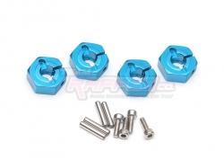 Tamiya TT-02 12mm Wheel Hex. Hub with Locker / (4) Blue by Team Raffee Co.