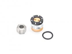 Miscellaneous All Universal Alum Wheel Center Cap - Locking Hub (1) Gold (XT6 Series) by Boom Racing